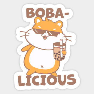 Bobalicious Hamster_Brown Sticker